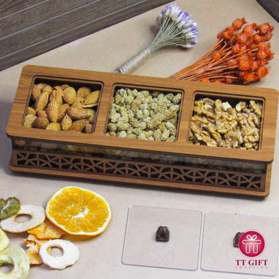 Box of 3 nuts and dried fruits