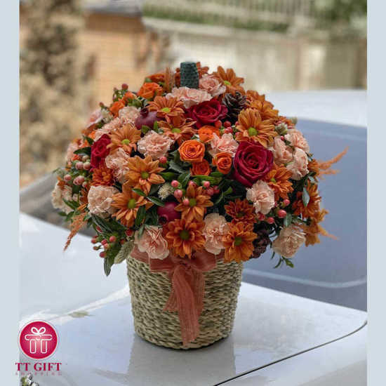 Shohreh Autumn Flower Box for Birthday