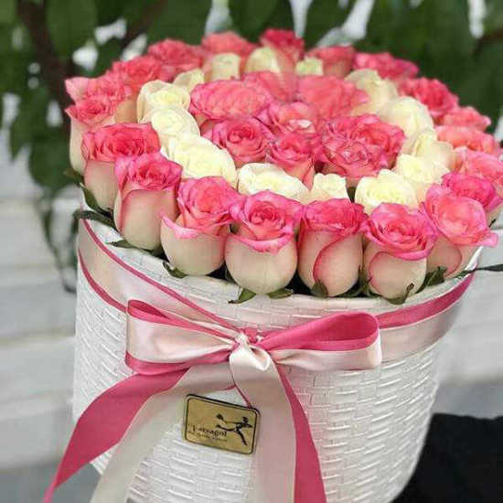 Nazpari White and Jumilia Rose Flower Box