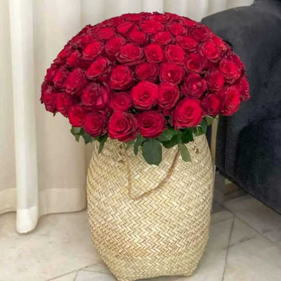 Nora Luxury Red Rose Flower Box for Birthday