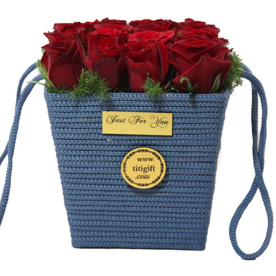 Golbou Red Rose Flower Box for Birthday