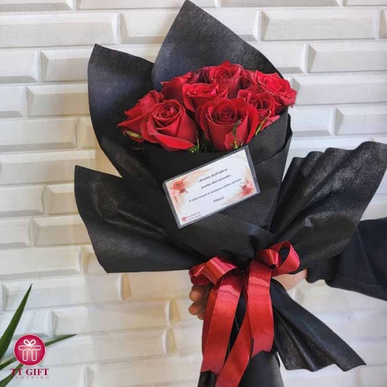 Economic Red Rose Flower Bouquet
