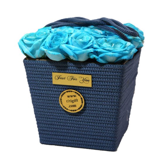 Golbou Blue Rose Flower Box