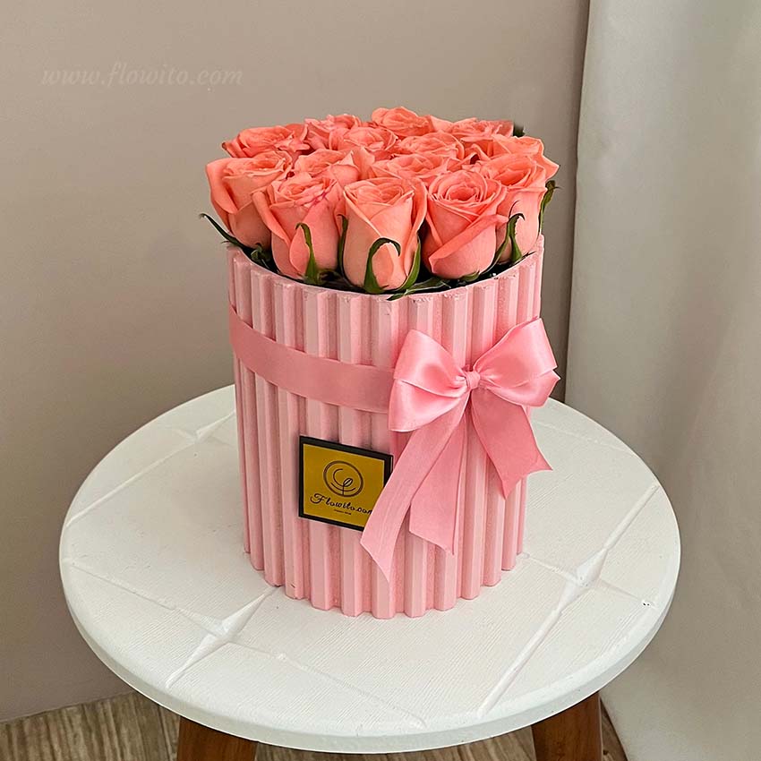 باکس گل رز هلندی شیک کد 98