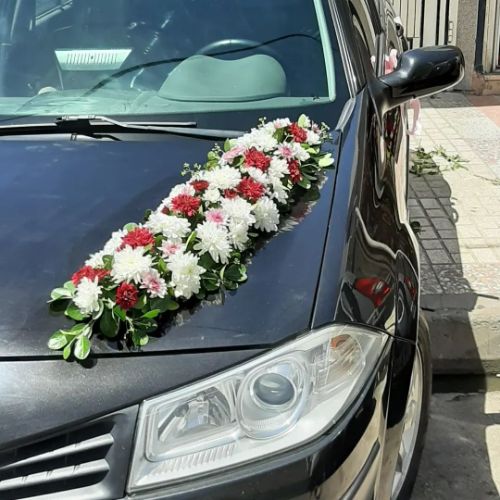 زیباترین گل آرایی ماشین عروس 4246