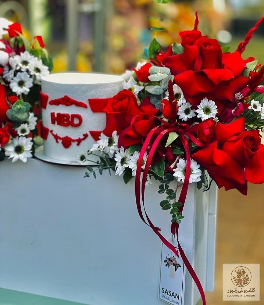 گل و کیک red | کد: ZNB-ONI