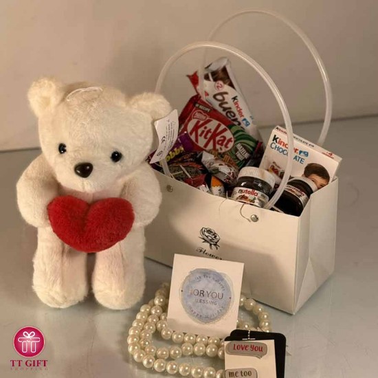 Chocolate and White Bear Package