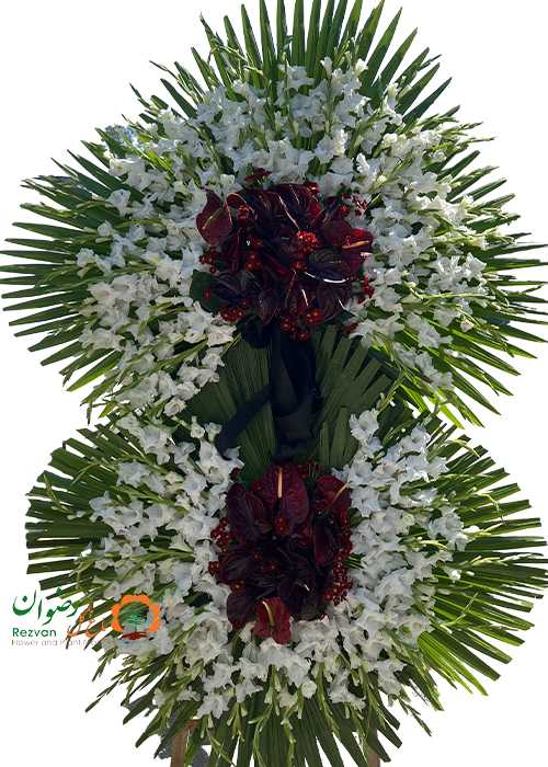 تاج گل 2 طبقه گلایول