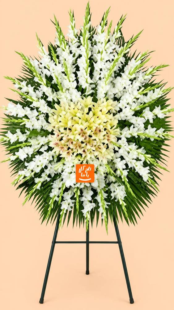 تاج گل ترحیم یک طبقه کد 25
