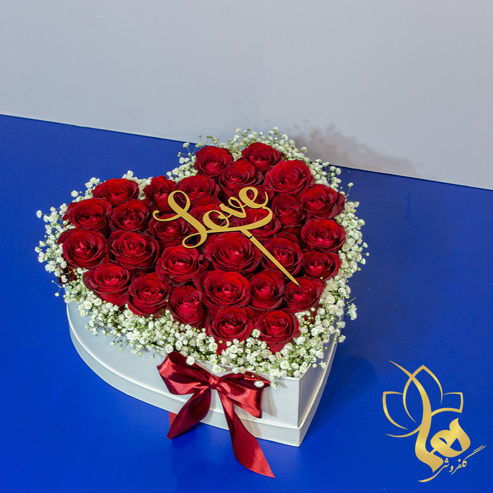 باکس گل قلبی مدل آنیا