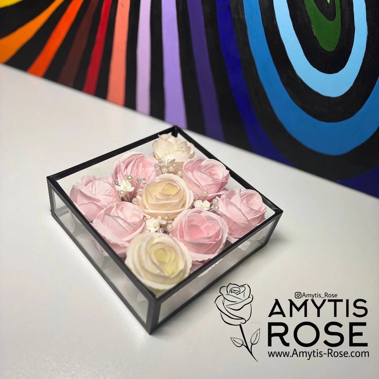 باکس گل رز 1014# | آمیتیس رز - Amytis Rose