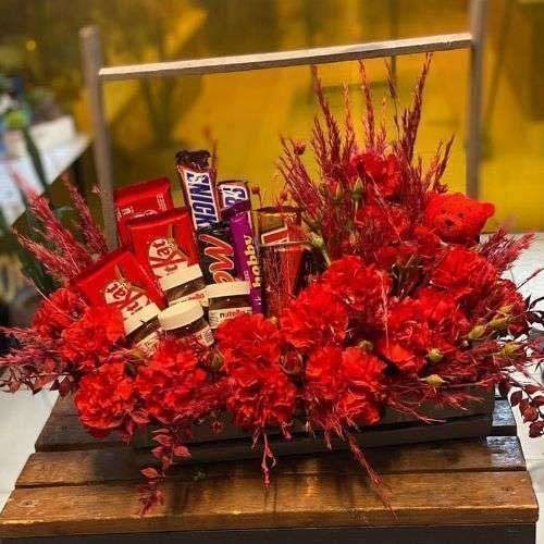 باکس گل ولنتاین مردانه 1085