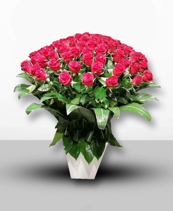 باکس گل رز قرمز BRR1 (کوچک) – گل فروشی آنلاین خوشه