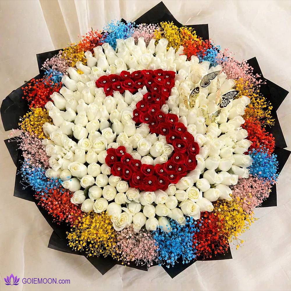 دسته گل عدد 3