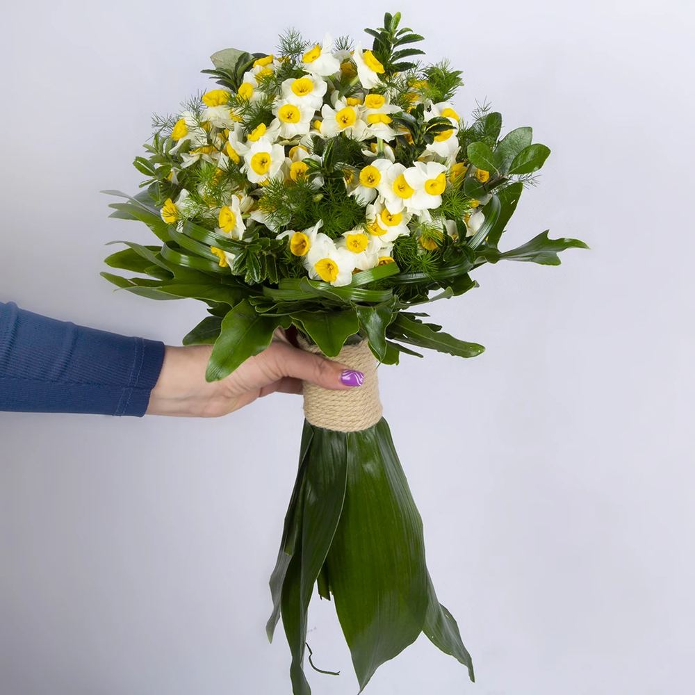 دسته گل نرگس 30 شاخه ای کد 6340