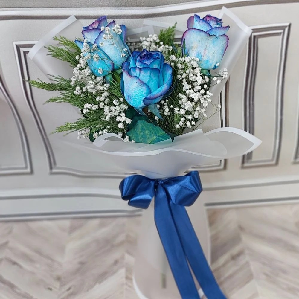 دسته گل رز ابی1 – آژار گل