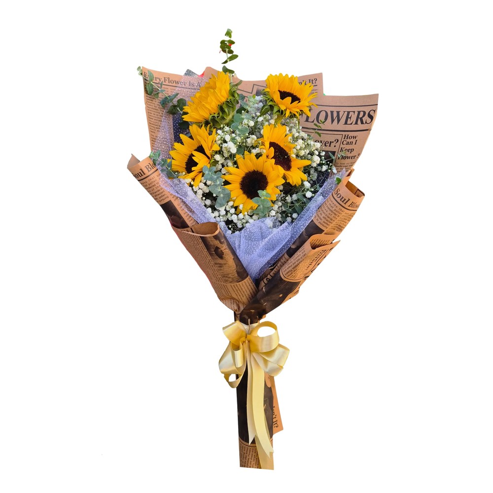 دسته گل افتابگردان پینترسی | دسته گل خاص 🌻| عمو گل