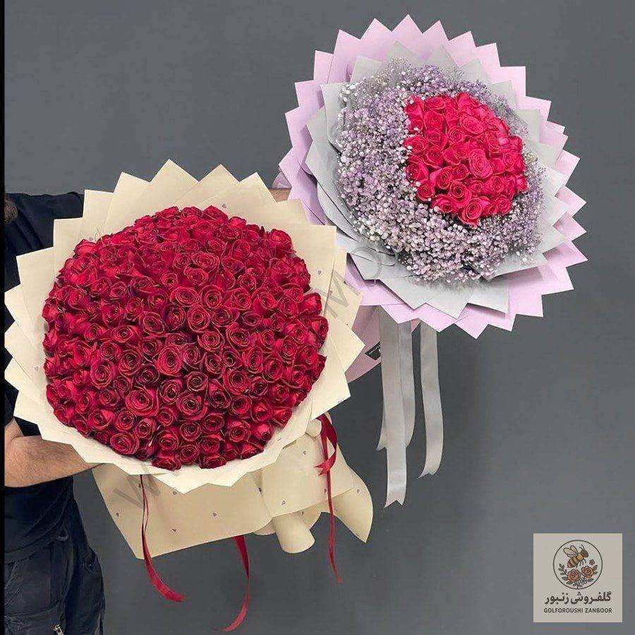 پکیج دسته گل ماکان | کد: ZNB-19Y1