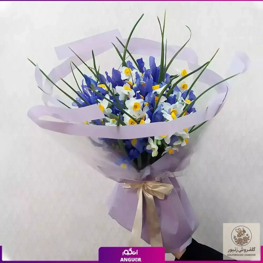 دسته گل زنبق و نرگس | کد: ZNB-11T7