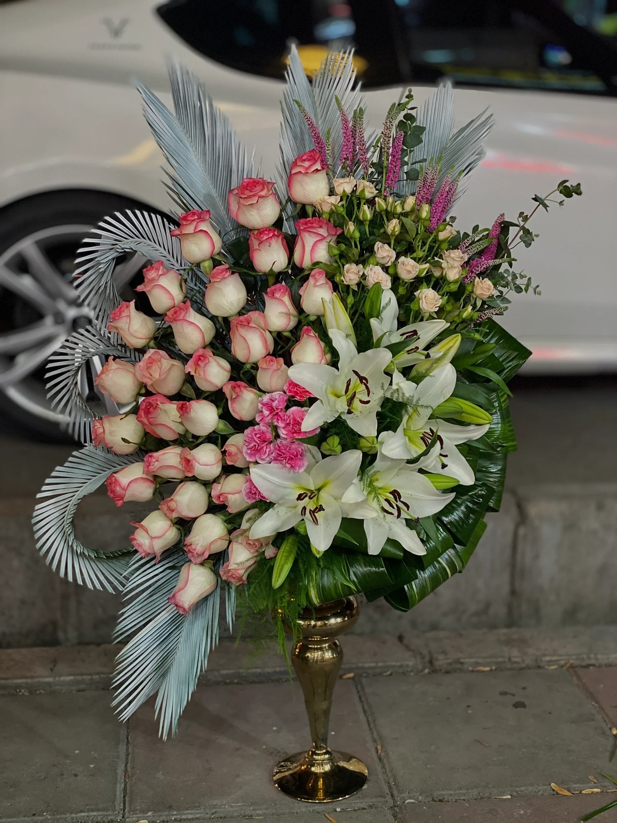 جام گل طبیعی مدل رزا
