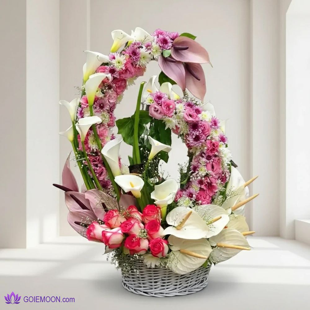 سبد گل سحر آمیز