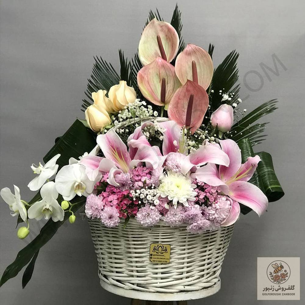 سبد گل راشل | کد: ZNB-1BSR