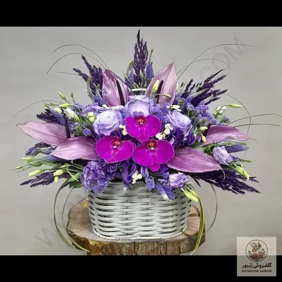 سبد گل مارسل | کد: ZNB-1BQ9