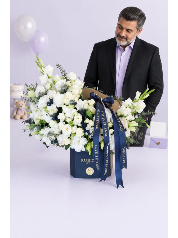 جام گل لاکچری عاشقانه برای دوست | مدل تابیان | دل