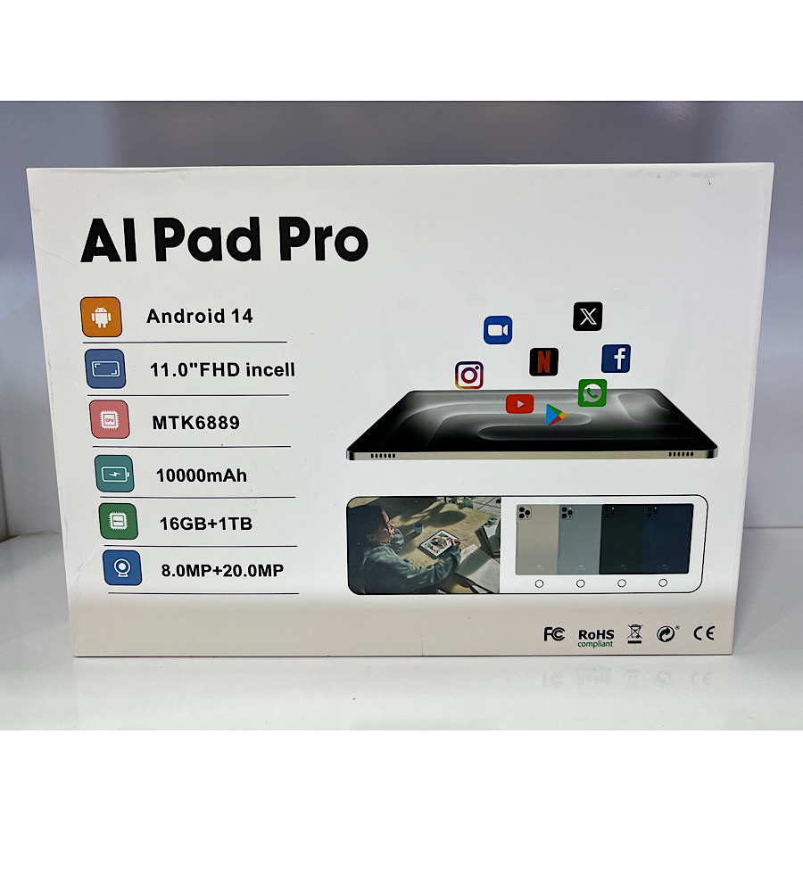 تبلت لپ تاپ شو برند bml مدل Al pad pro باصفحه نمایش ۱۱ اینچی