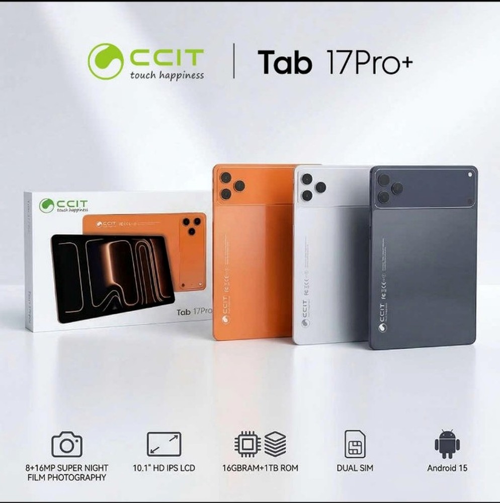 تبلت CCIT Tab 17 Pro Plus | رم 16GB | حافظه 1TB | نمایشگر 10.1 اینچ | همراه با کد فعالسازی دائمی(رجیستر)