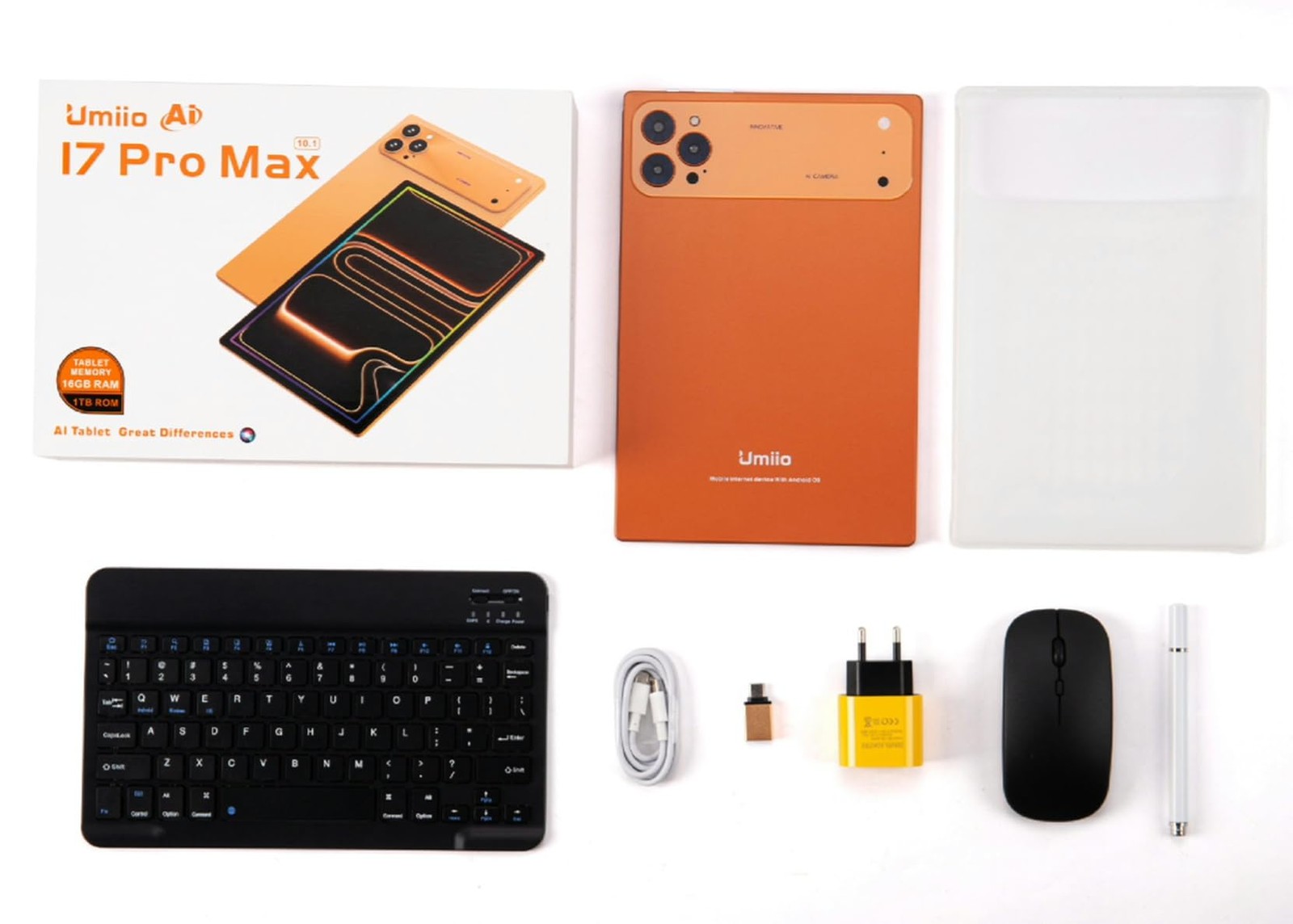 تبلت برند اومیو مدل Umiio 17 pro Max حافظه واقعی 64 گیگابایت و رام 4 گیگابایت با نمایشگر 10.1 اینچی