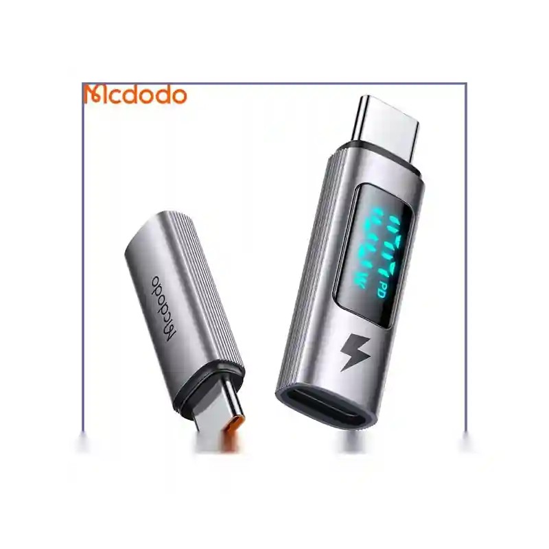 تبدیل تایپ سی به تایپ سی با نمایشگر دیجیتال مک دودو Mcdodo Type-C To Type-C Adapter OT-6090