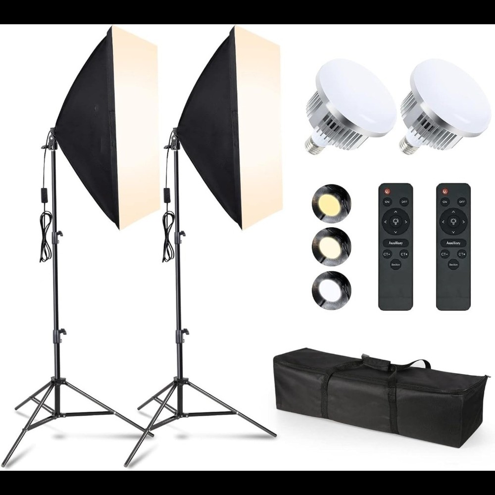 کیت دوتایی ویدیو لامپ حرفه ای two-prong video lamp kit