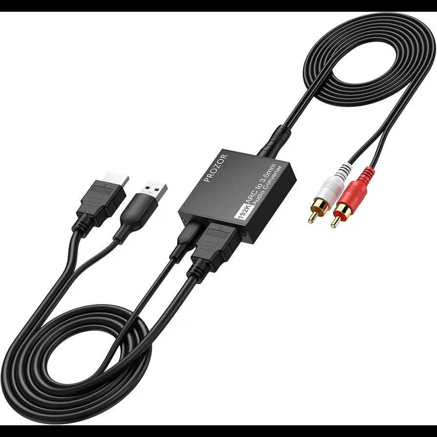 PROZOR HDMI ARC to 1/8 inch Jack Converter – استخراج‌کننده صدای HDMI به جک 3.5 میلی‌متری با کنترل حجم CEC