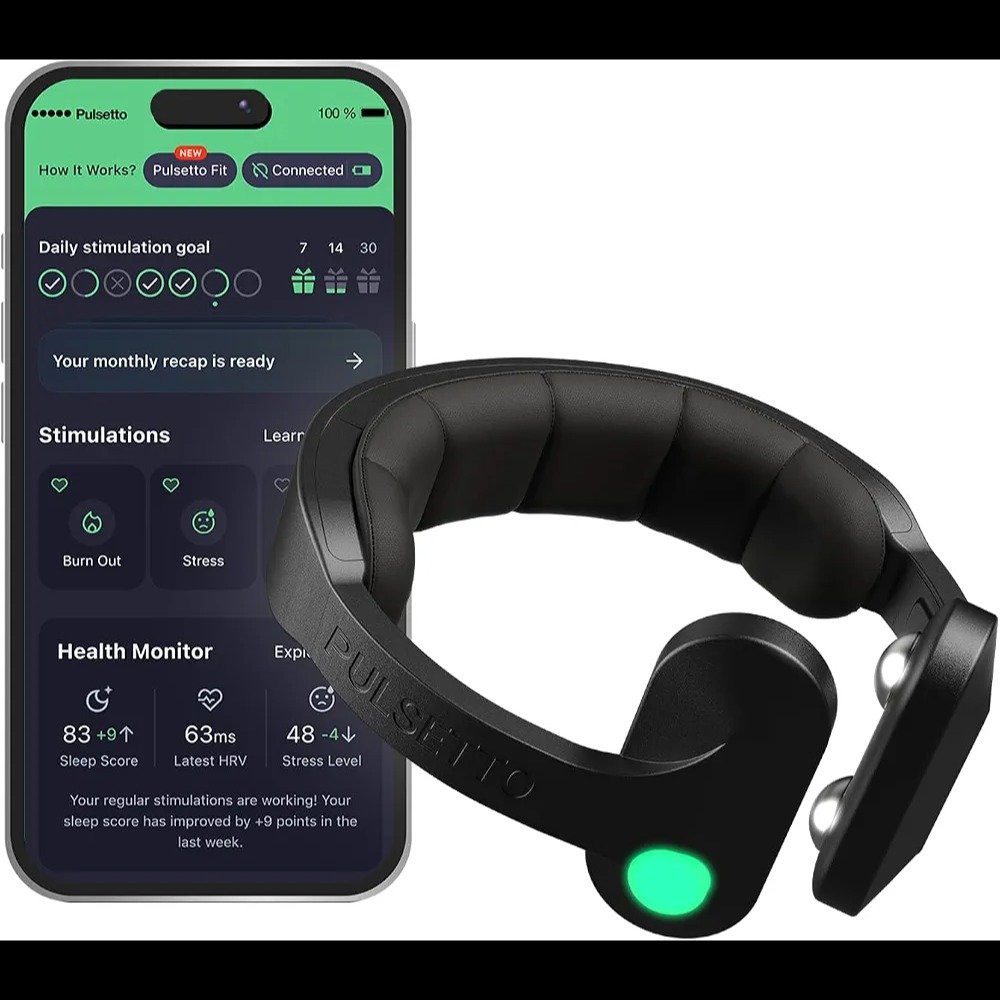 Pulsetto FIT (V2) – دستگاه پوشیدنی تحریک عصب واگ با طراحی ارگونومیک و بدون اشتراک