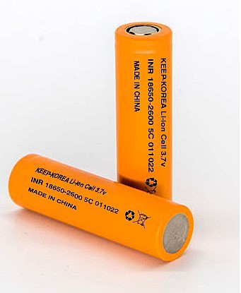 باتری لیتیوم یون کیپ INR18650-2600mAh-5C