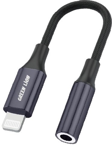 تبدیل Green Lion Earphone Adapter Lightning to 3.5 AUX Jack 12cm