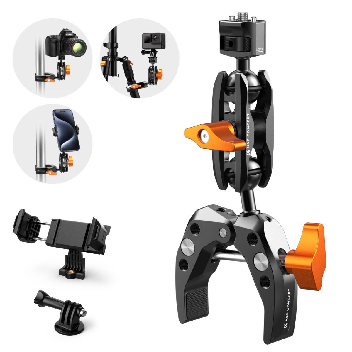 گیره چند منظوره K&F Concept Ms13 Multi-Functional Super Clamp SKU: KF31.083