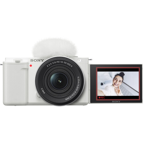 Sony ZV-E10 Mirrorless Camera Kit 16-50mm f/3.5-5.6 II Lens (White)