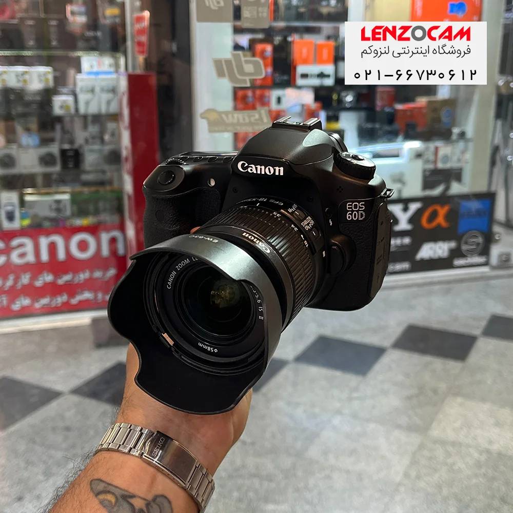دوربین Canon 60D همراه با لنز 55-18