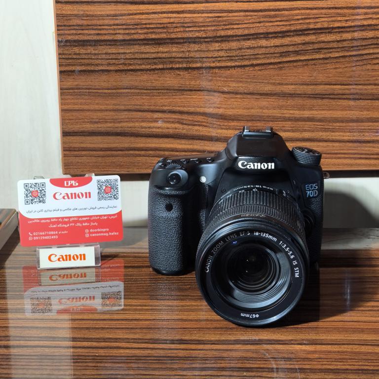 دوربین کار کرده CANON EOS 70D KIT 18-135(شات16000)