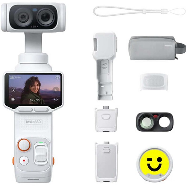 دوربین گیمبال اینستا360 Insta360 Luna Ultra Creator Bundle AI Gimbal Camera White