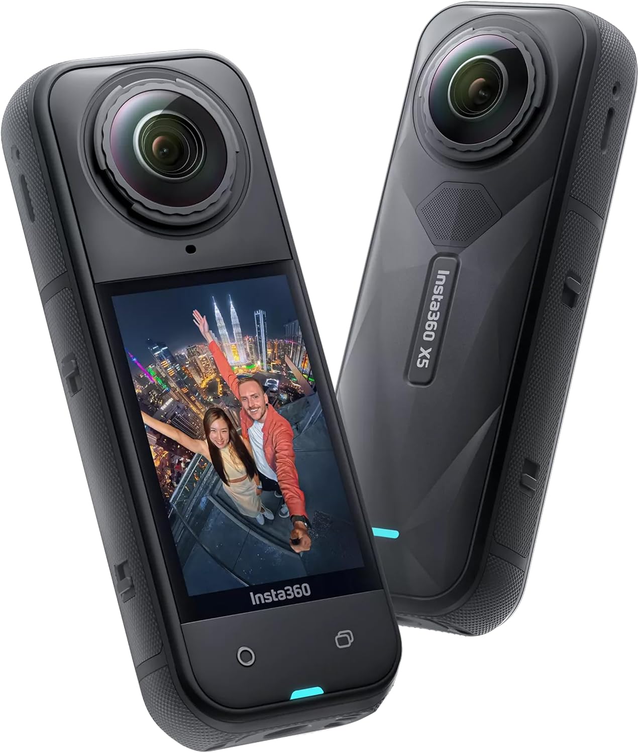 دوربین اکشن 360 درجه Insta360 با وضوح 8K بسته استاندارد مدل X5 همراه با کیف حمل لنز قابل تعویض