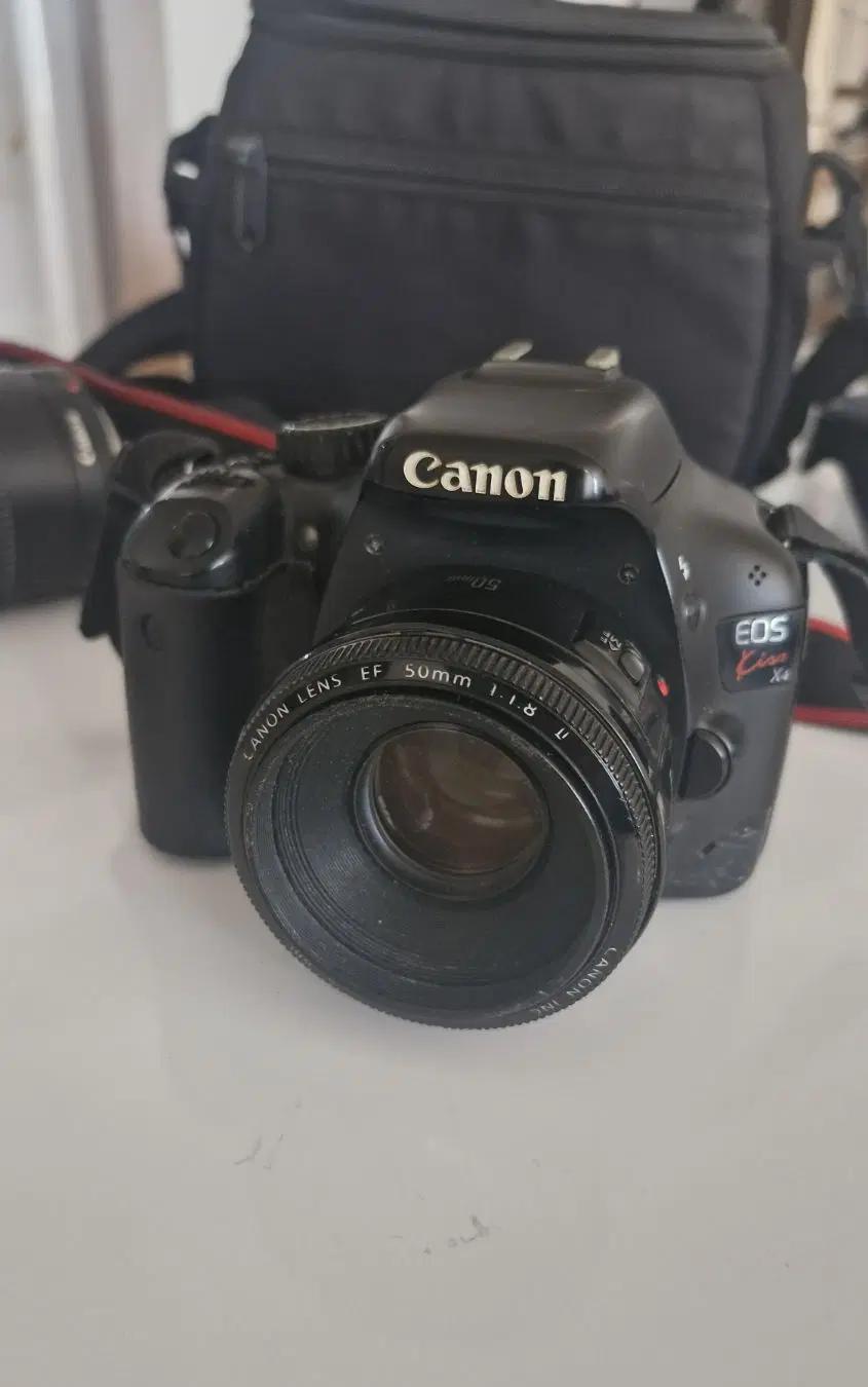 دوربین Canon EOS Kiss X4 (550D) + لنز 50mm + کیف