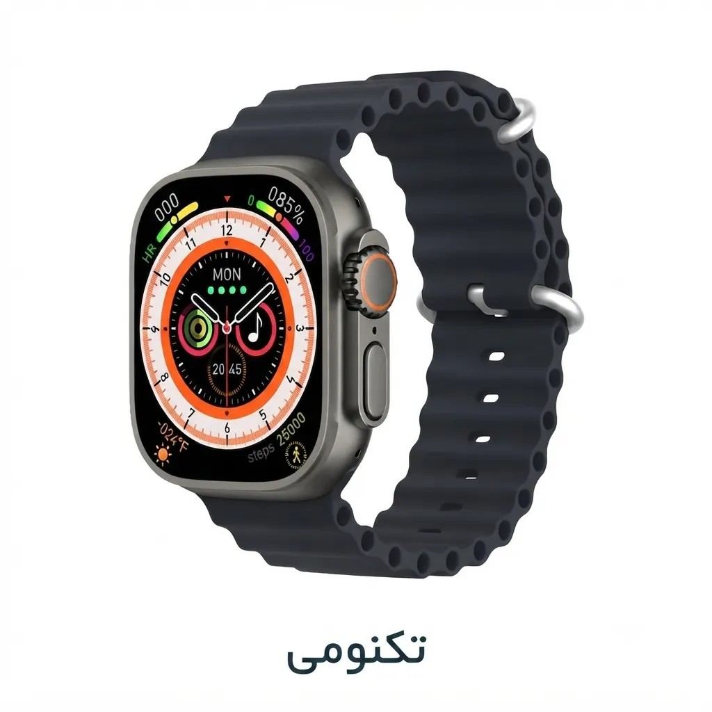 ساعت هوشمند 49 میلی متری کیکویر مدل kw26 ultra3 با بند سیلیکونی