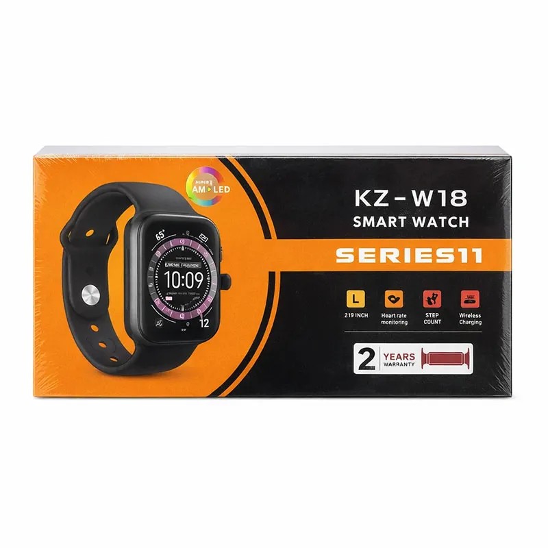 ساعت هوشمند صفحه SuperAmoled مدل KZ-W18 SERIES11