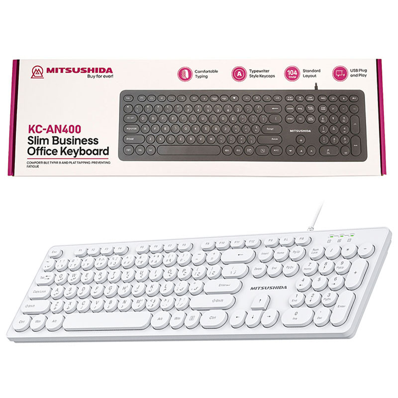 صفحه کلید سیم دار میتسوشیدا Mitsushida KC-AN400