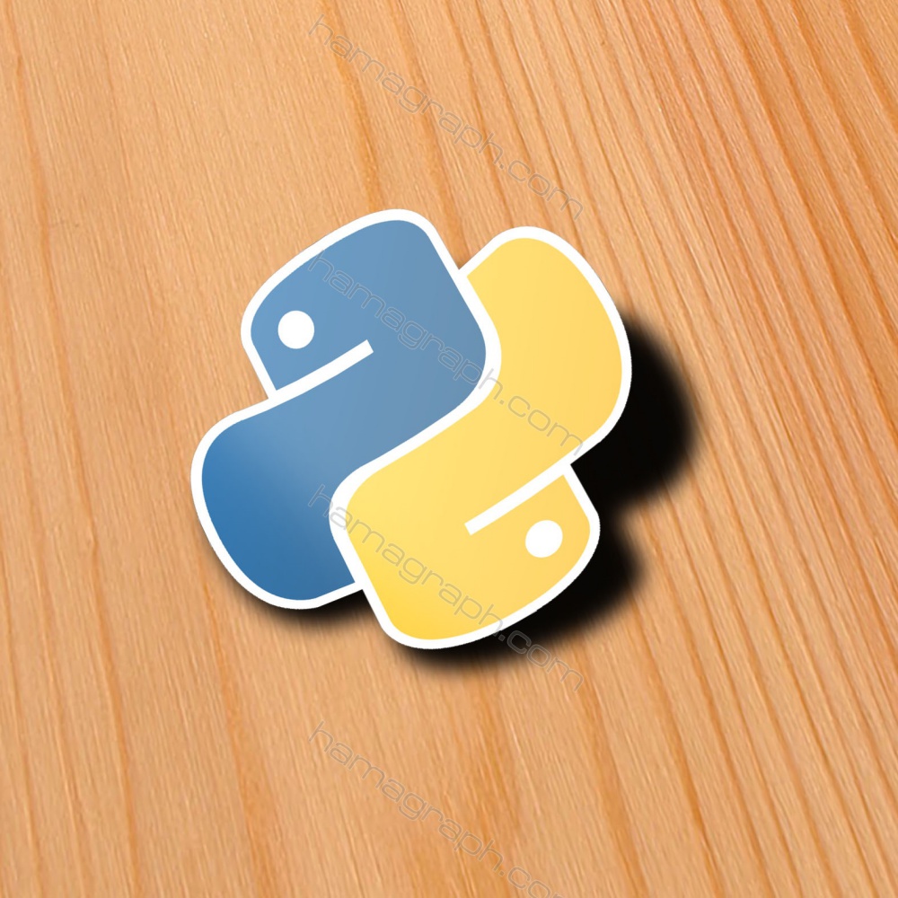 استیکر مینی با طرح python
