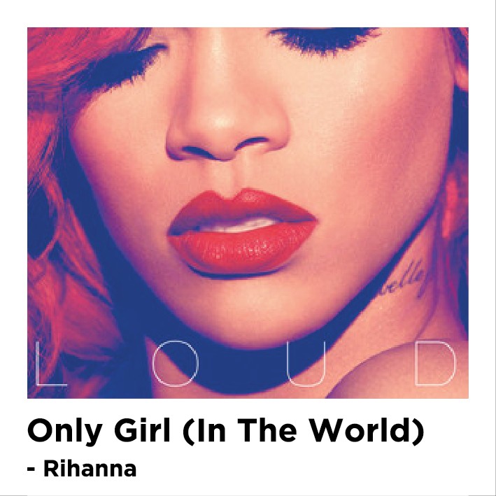 استیکر پولاروید Only Girl - In The World
