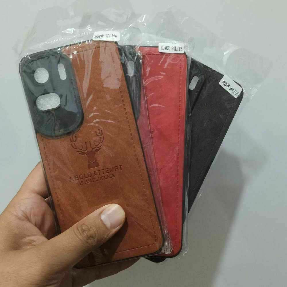 قاب چرمی پارچه ای Honor 90 Lite طرح گوزن